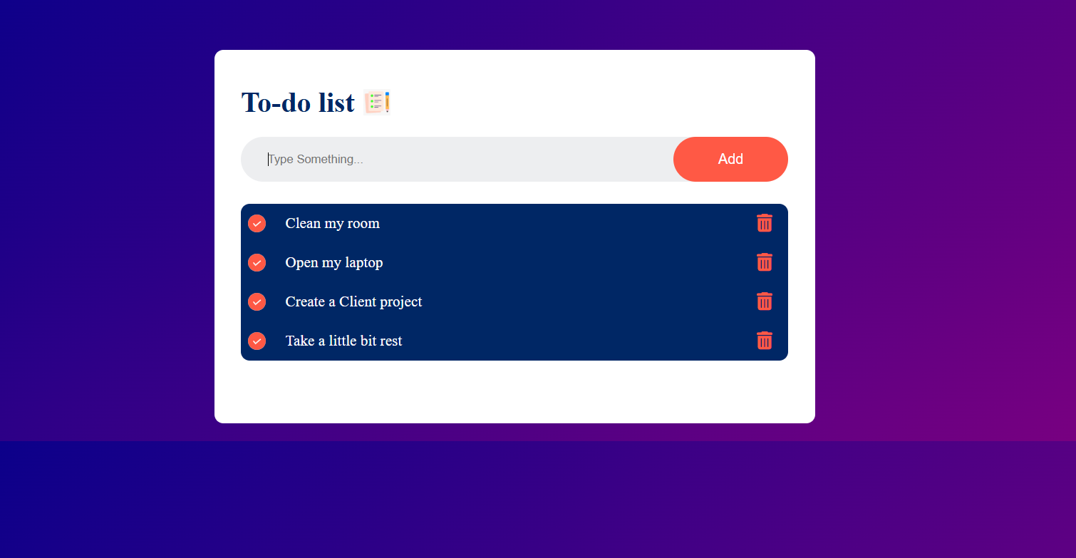 JavaScript ToDo App